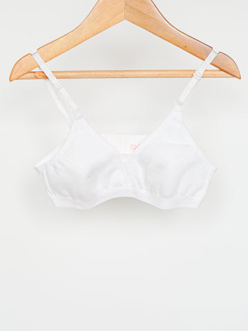 Plain White Baby Bra (SB-13)