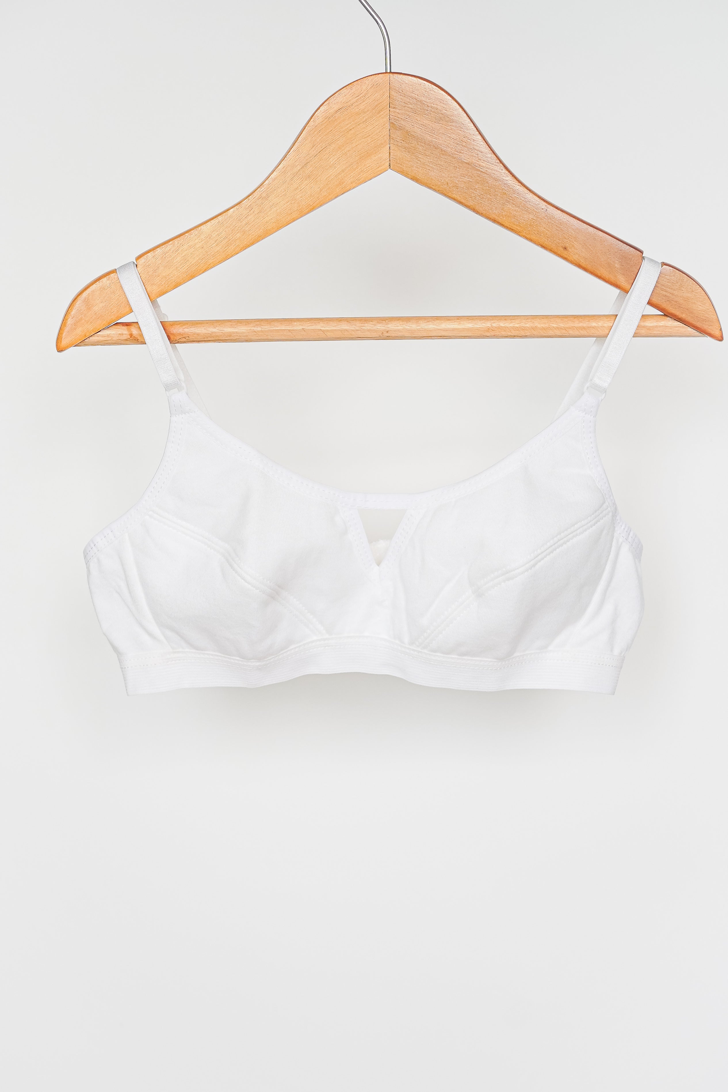 Plain White Baby Bra (SB-19)