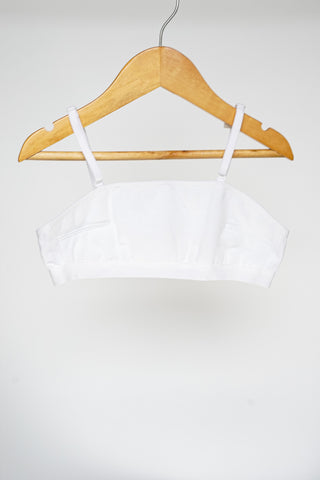 Plain White Baby Bra (SB-16)