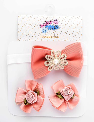Baby Me Girls 3 in 1 Hair Accessories (BMA19069)