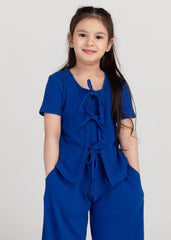 Wisteria Top Electric Blue