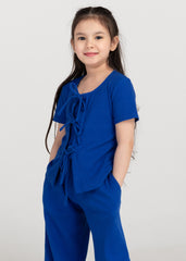 Wisteria Top Electric Blue