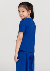 Wisteria Top Electric Blue