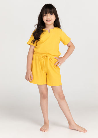 Zinnia Set Butterscotch Yellow