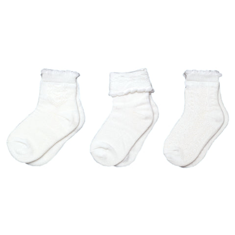 Baby Me Girls 3 in 1 Infant Ordinary Socks (G20172)