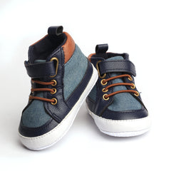 Baby Me Boys Infant Crib Shoes (B19431)