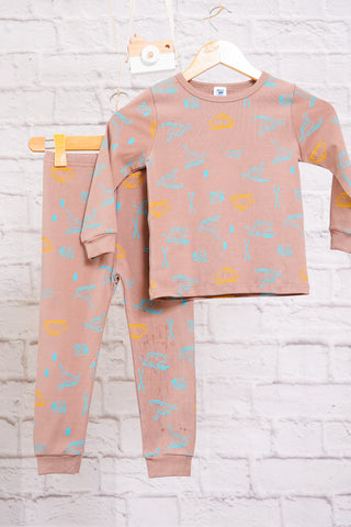 Dino Collection (LT. BROWN) Lounge Wear (R21N02)