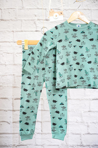 Dino Collection (TURQUOISE) Lounge Wear (R21N01B)