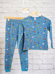 Dino Collection (BLUE) Lounge Wear (R21N04B)
