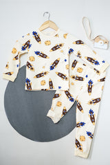 Rocketship Collection (CREAM) Lounge Wear (R21S05)