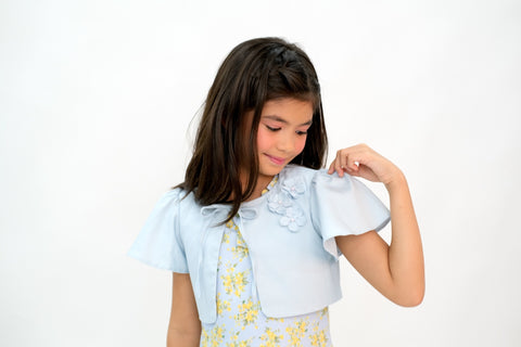 Light Blue Terno Bolero