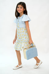 Light Blue Terno Bolero