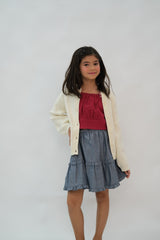 Pure knit Cardigan (Cream)