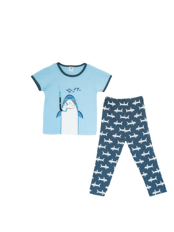 Boys Lounge Wear Collection "Cool Shark Print"