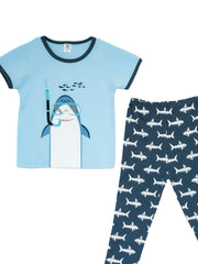 Boys Lounge Wear Collection "Cool Shark Print"