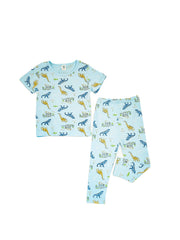 Boys Lounge Wear Collection "Lt. Blue Dino Print"