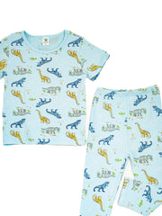 Boys Lounge Wear Collection "Lt. Blue Dino Print"