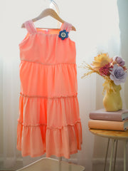Peach Tiered dress