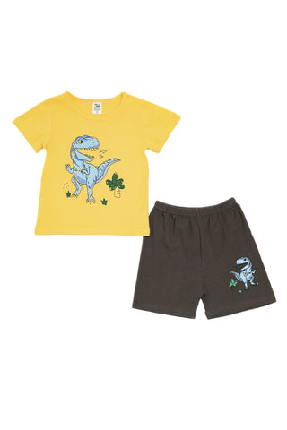 Boys Lounge Wear Rocco Short Set Dino Collection "T-Rex"
