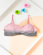 Pink and Grey Ombre Preteens Bra