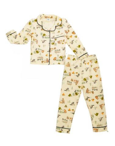 Boys Premium Sleep Wear Long Sleeves Printed A/O Collection "Yellow"