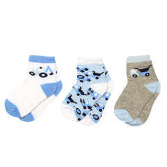 Baby Me Boys 3 in 1 Infant Ordinary Socks (B19456)