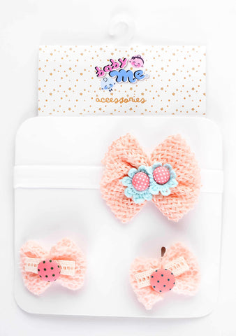Baby Me Girls 3 in 1 Hair Accessories (BMA19201)