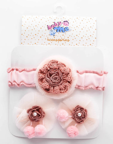 Baby Me Girls 3 in 1 Hair Accessories (BMA19114)