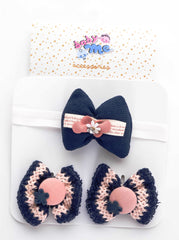 Baby Me Girls 3 in 1 Hair Accessories (BMA19095)