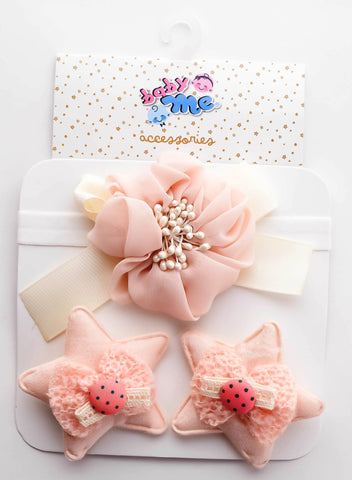 Baby Me Girls 3 in 1 Hair Accessories (BMA19214)