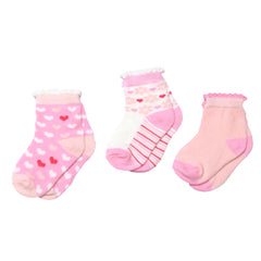 Baby Me Girls 3 in 1 Infant Ordinary Socks (G19460)