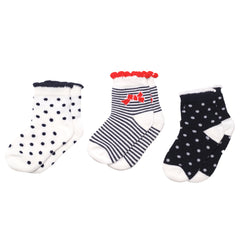 Baby Me Girls 3 in 1 Infant Ordinary Socks (G20170)