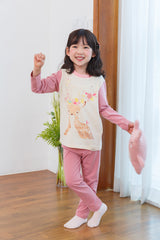 Bambi Pink Sabrini Lullaby Long Sleeves Loungewear (220c)