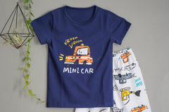 Mini Car Tee and Pants Set