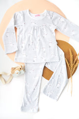 Cat striped long Sleeve Pajama