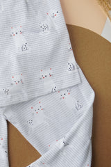 Cat stripe short Sleeve Pajama (SAB 14-42)