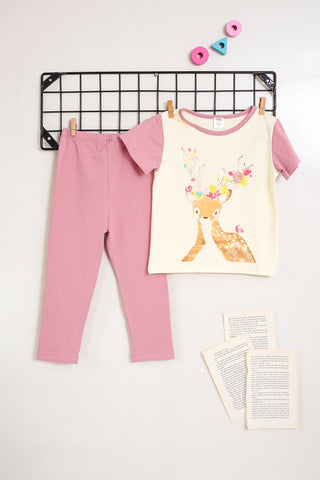 Bambi Pink Sabrini Loungewear (220B)